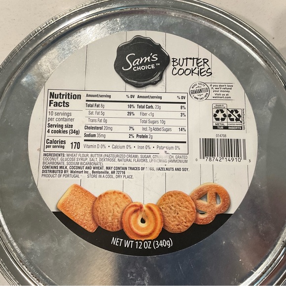 Vintage Christmas Carolers Tin 10” Round  & Santa Face Tin 7-1/2” Both Empty - Picture 5 of 10